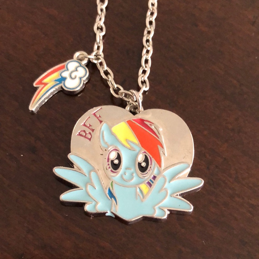2016 Hasbro  My Little Pony BFF Silver tone charm Necklace